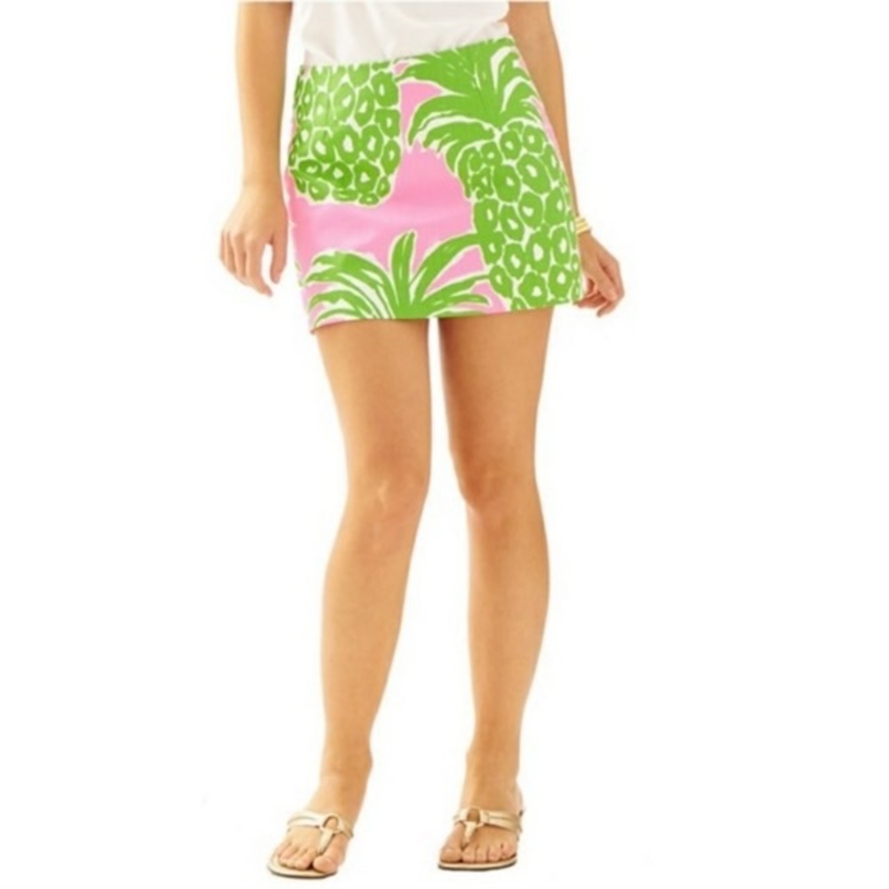 Lilly Pulitzer Tate skirt in Pink Flamenco
